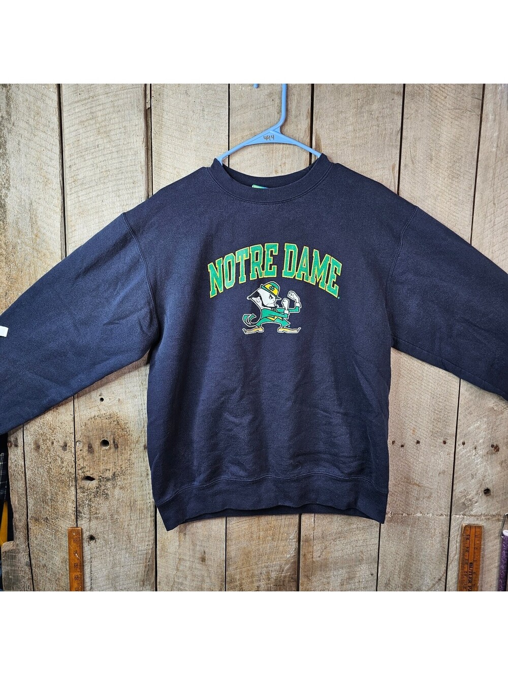 Vintage Champion Notre Dame Fighting Irish Eco Fleece Sweatshirt Men's M Y2K